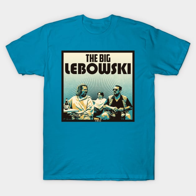 The Big Lebowski retro poster. Birthday party gifts. Officially licensed merch. T-Shirt by SerenityByAlex